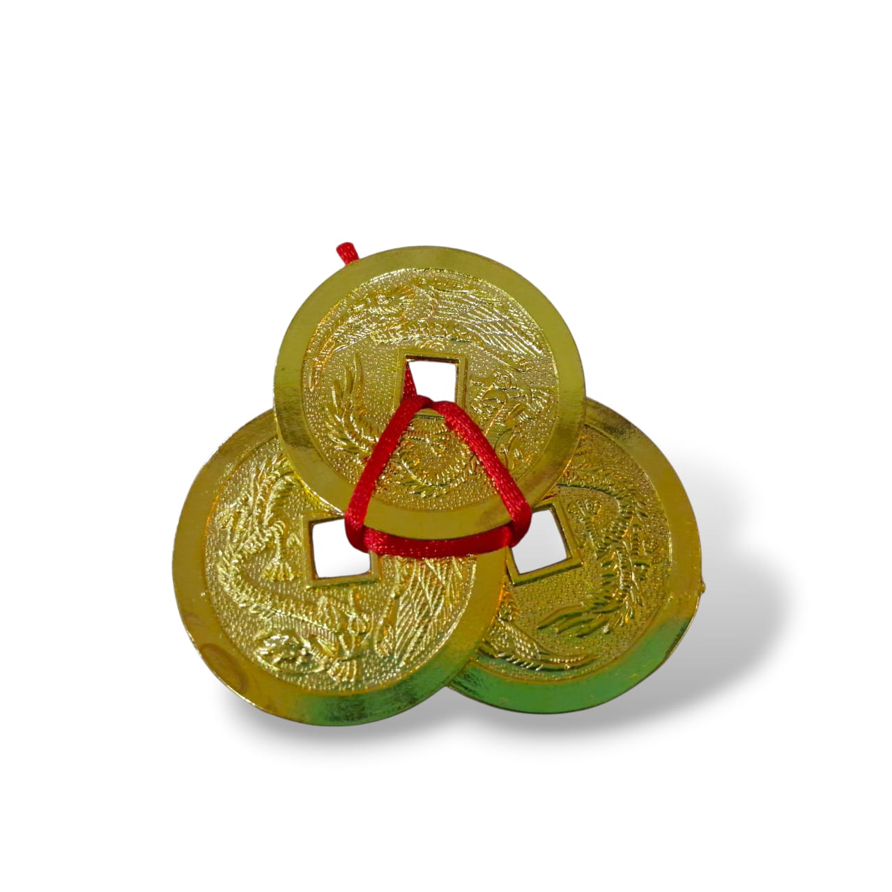 Activador de la Abundancia – Monedas Chinas con Hilo Rojo