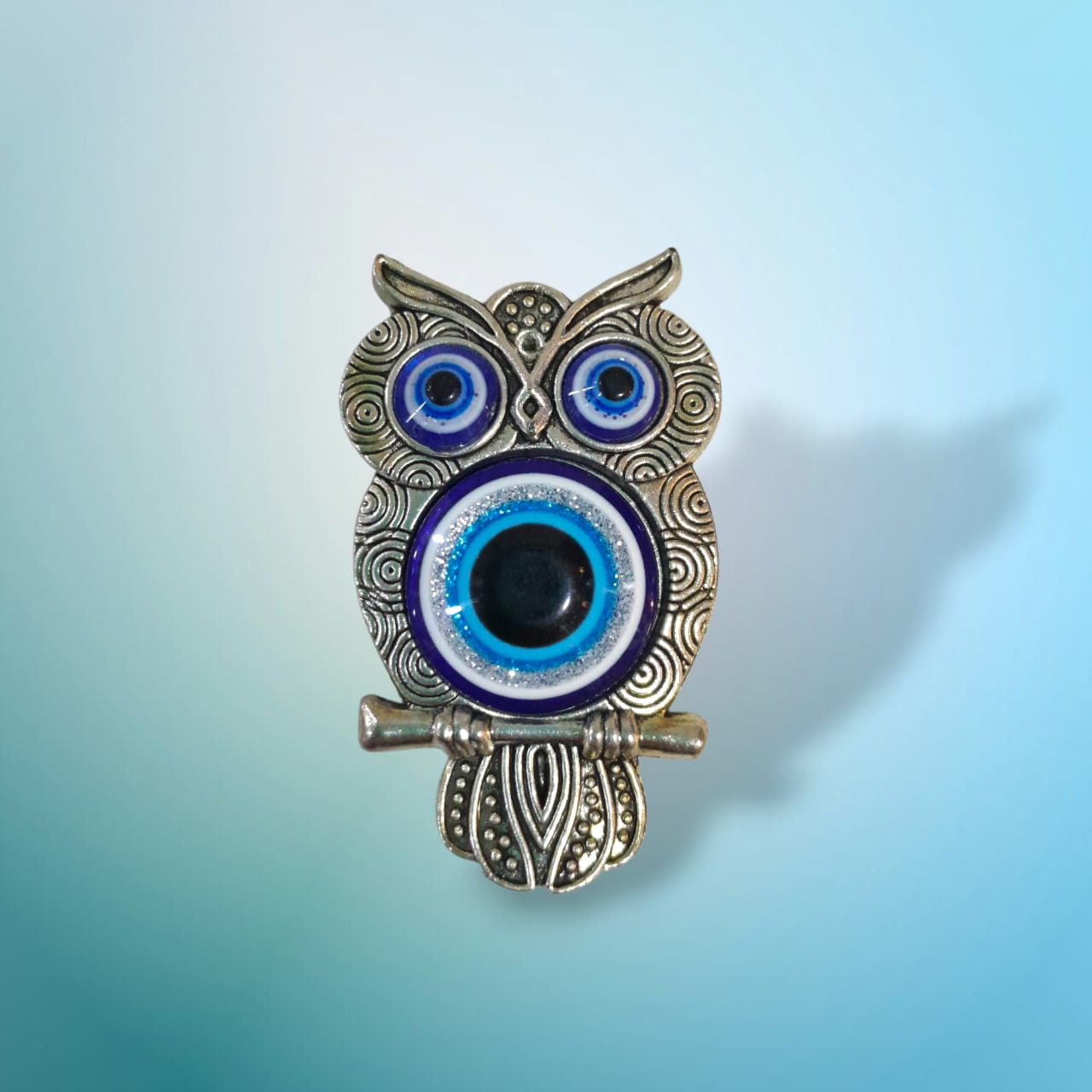 Imán de Búho con Ojo Turco