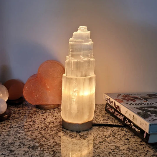 Lampara de Selenita natural