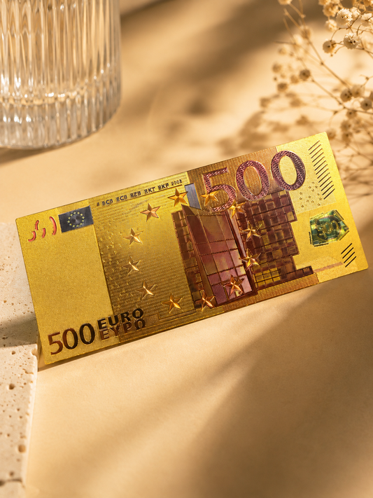 Billete dorado 500 euros