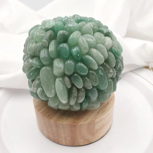 Lampara de Cuarzo Jade Natural