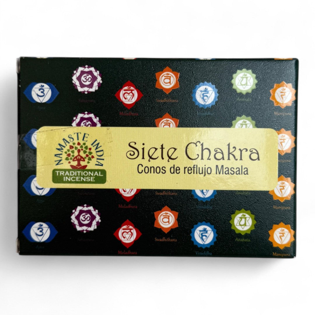Siete Chakras cono de reflujo masala