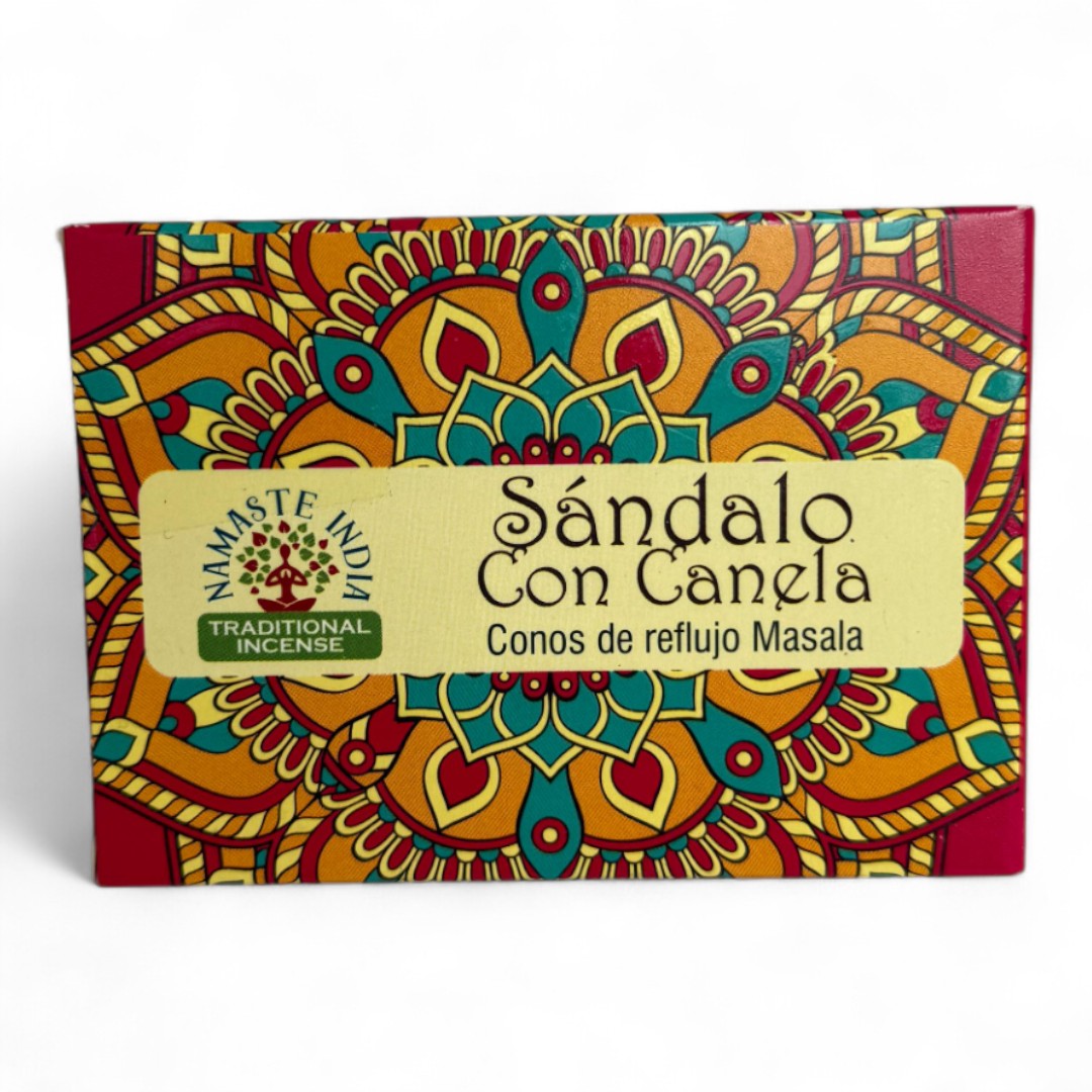 Sándalo con Canela cono de reflujo masala